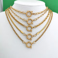 Collar cadena gruesa dorada