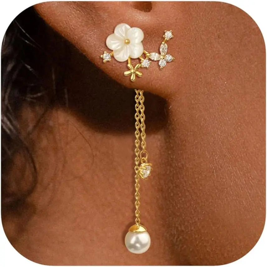 Pendientes flower threader