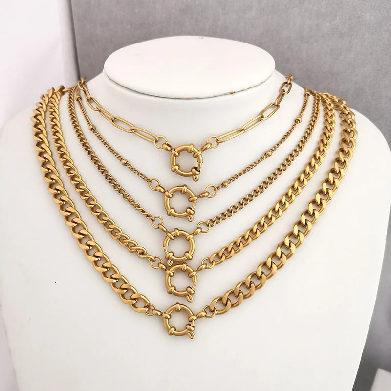 Collar eslabones dorados