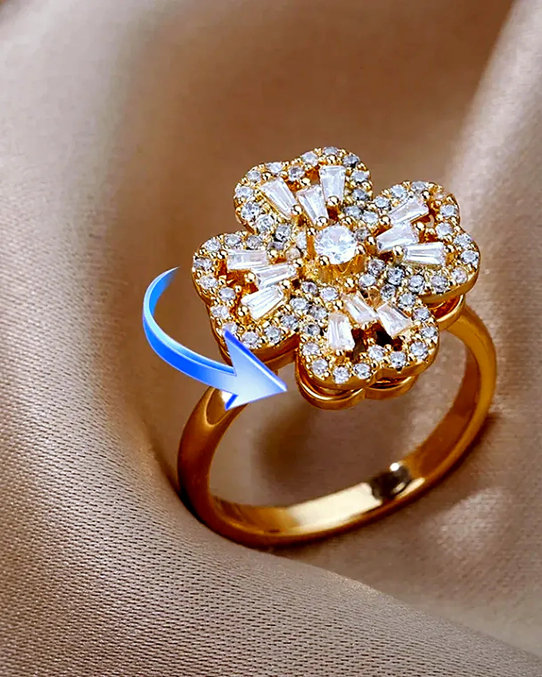 Anillo antiestrés giratorio · Lunares