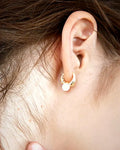 Aros con perla · Lunares