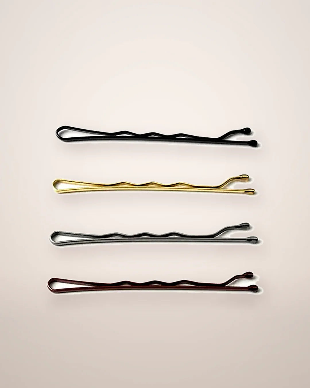 Pack de horquillas doradas · Lunares