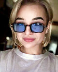 Gafas rectangulares · Lunares
