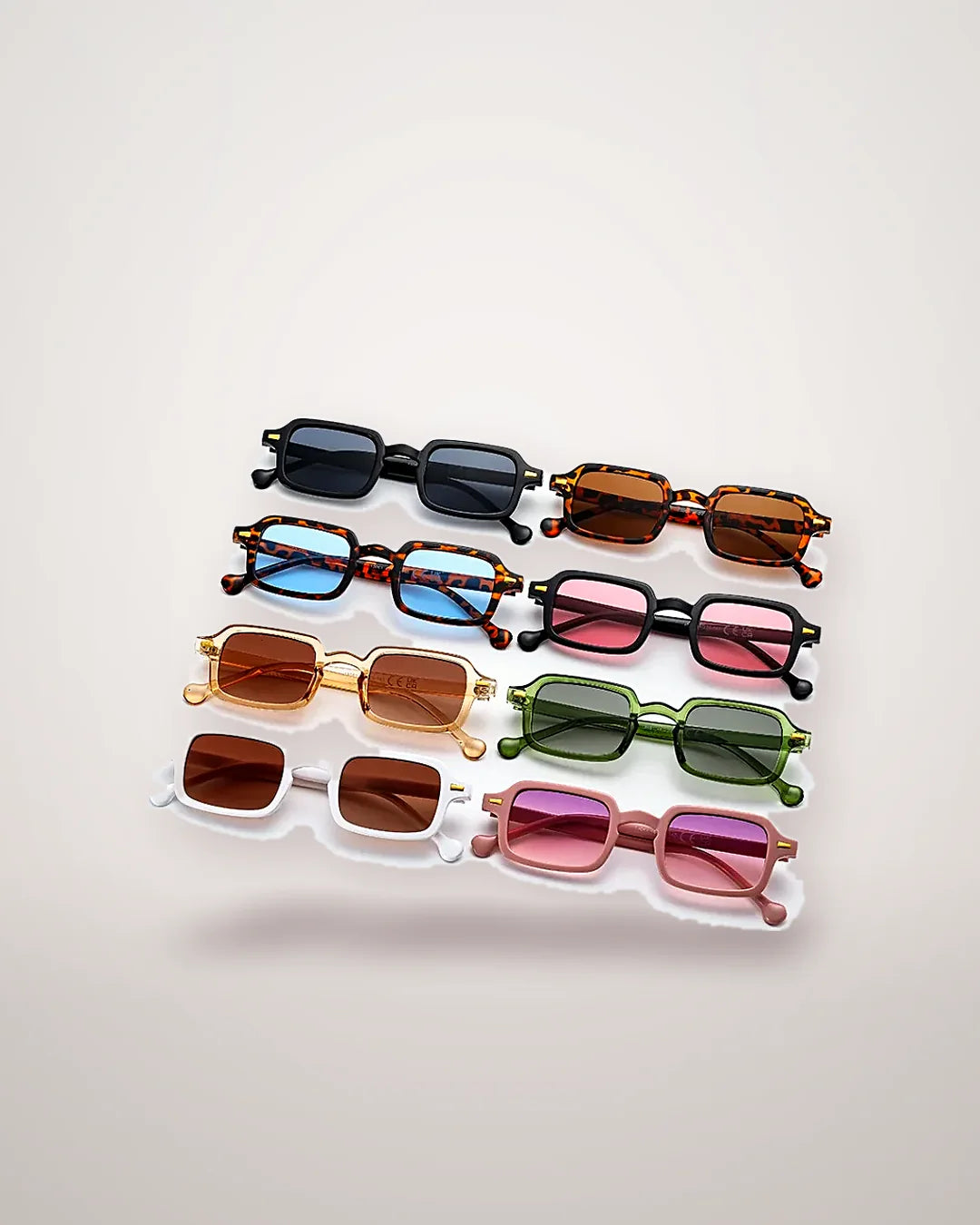 Gafas rectangulares · Lunares