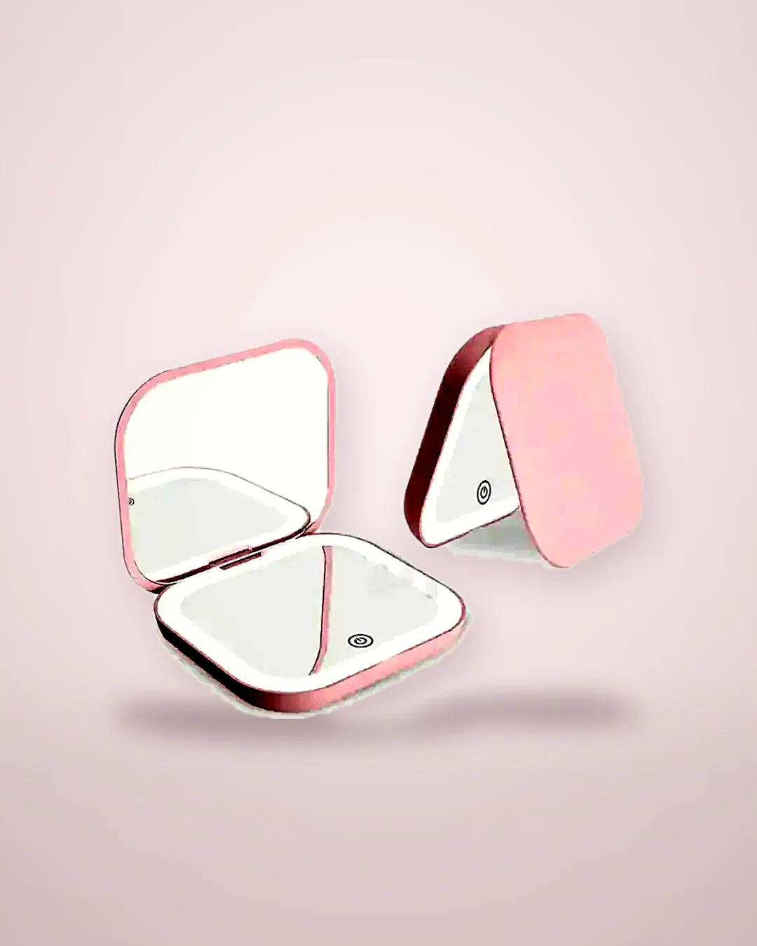 Espejo de bolsillo con luz LED · Lunares
