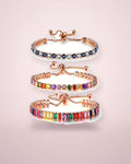 Pulsera tenis multicolor · Lunares