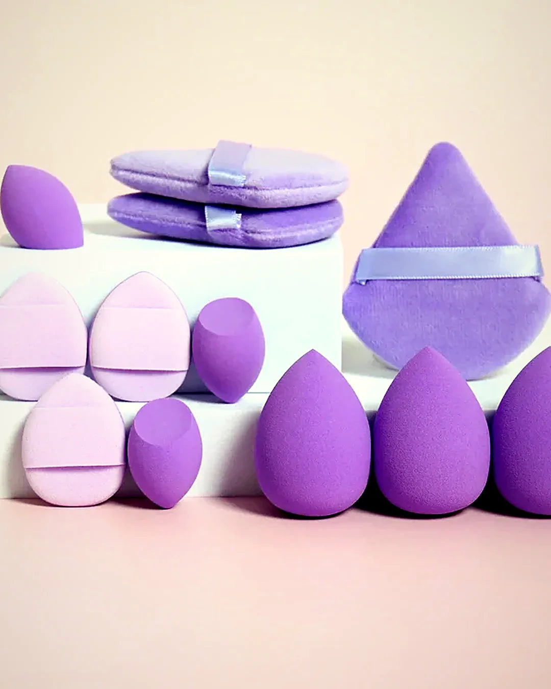 Set de 12 esponjas de maquillaje · Lunares