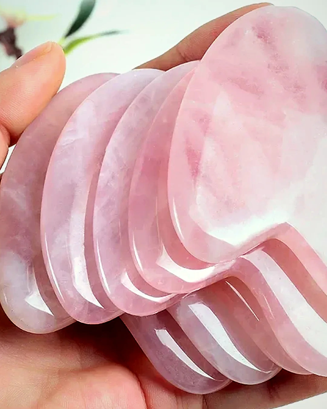 Set gua sha de piedra · Lunares
